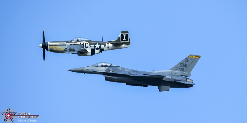 USAF Heritage Flight P-51 Mustang and F-16 Viper
NL74190 / P-51D

92-3906 / F-16C	
79th FS / Shaw AFB, SC

7/22/24
Keywords: Military Aviation, KOSH, Oshkosh, Wittman Regional Airport, F-16 Demo, P-51D Mustang, USAF Heritage Flight, General Aviation, EEA Airventrure