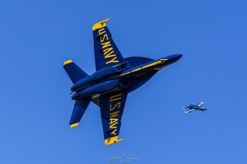 BLUE ANGEL 2 rolling back to form up on Boss
165679 / F/A-18F
Blue Angels / NAS Pensacola, FL
9/4/25
Keywords: Military Aviation, KPSM, Pease, Portsmouth Air Show 2025, Blue Angels, F/A-18E