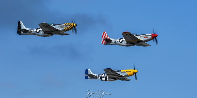 Jack Aces Demo Team
The Little Witch 
N51LW / P-51D
Mad Max  
NL51MX / TF-51D
Cheryl Lynn	
N5444V / P-51D
9/5/25
Keywords: Military Aviation, KPSM, Pease, Portsmouth Air Show 2025, Jack Aces Demo Team, P-51 Mustangs