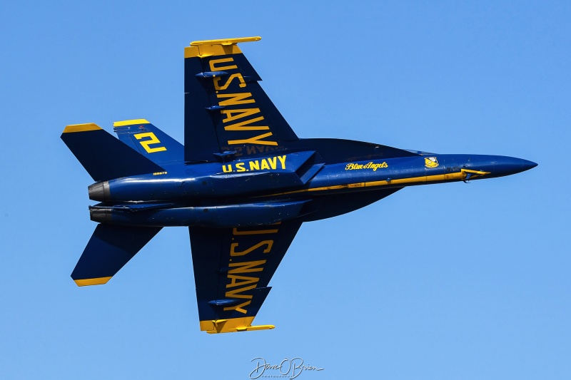 BLUE ANGEL 2
165679 / F/A-18F	
Blue Angels / NAS Pensacola, FL
9/5/25
Keywords: Military Aviation, KPSM, Pease, Portsmouth Air Show 2025, Blue Angels, F/A-18F