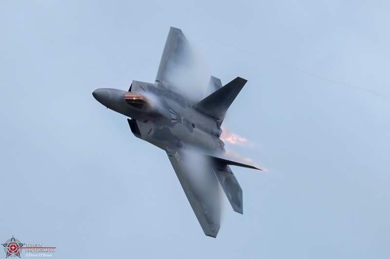 Raptor Demo
02-4034 / F-22A	
1st FW / JB Langley–Eustis, VA
7/23/24
Keywords: Military Aviation, KOSH, Oshkosh, Wittman Regional Airport, F-22 Demo, EEA Airventure