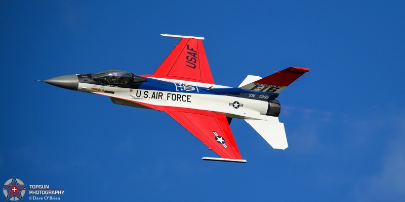 Viper Demo in 50th Anniversary Paint scheme 
91-0395 / F-16C	
55th FS / Shaw AFB, SC
7/24/24
Keywords: Military Aviation, KOSH, Oshkosh, Wittman Regional Airport, F-16 Demo, General Aviation, EEA Airventure