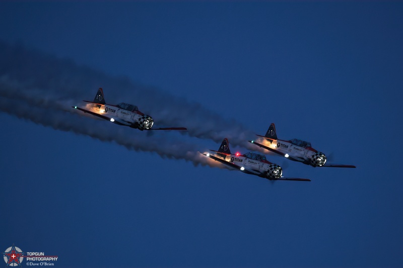 Team Titan Evening Demo
AT-6 Texan
Oshkosh Air Show
7/24/24
Keywords: Military Aviation, KOSH, Oshkosh, Wittman Regional Airport, Team Titan, General Aviation, EEA Airventure