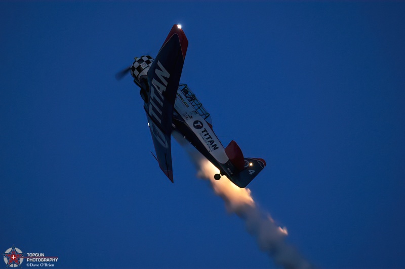 Team Titan Evening Demo
N601JF / AT-6 Texan
Oshkosh Air Show
7/24/24
Keywords: Military Aviation, KOSH, Oshkosh, Wittman Regional Airport,Team Titan, General Aviation, EEA Airventure