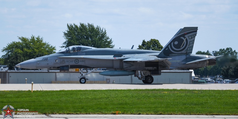 Demo2 188735 CF-18
188735 / CF-18
3rd Wing / Canadian Hornet Demo backup
7/24/24

Keywords: Military Aviation, KOSH, Oshkosh, Wittman Regional Airport, CF-18 Demo Team, EEA airventure