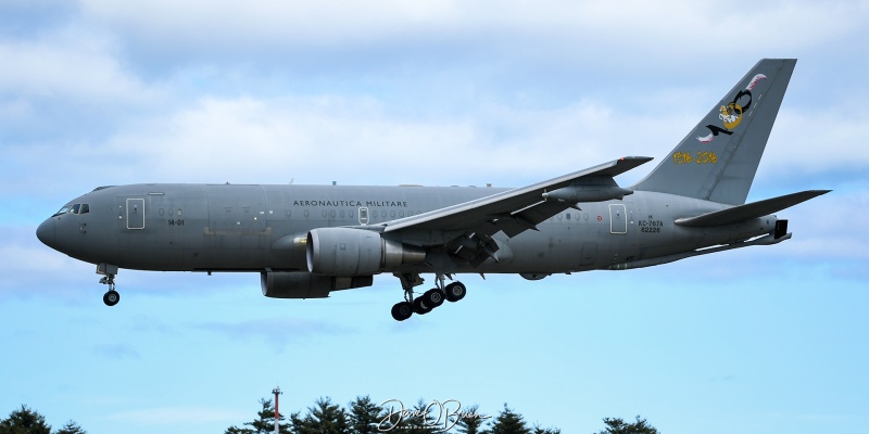 IAM1424
MM62226 / KC-767A	
8 Gruppo / Pratica di Mare AB, Italy
4/7/24
Keywords: Military Aviation, KPSM, Pease, Portsmouth Airport, Italian Air Force, KC-767A, 8 Gruppo