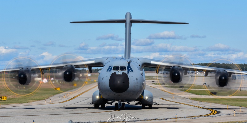 ASCOT4247
ZM417 / A400M	
24/30/70sq / RAF Brize Norton, UK
10/9/24
Keywords: Military Aviation, KPSM, Pease, Portsmouth Airport, RAF, A400