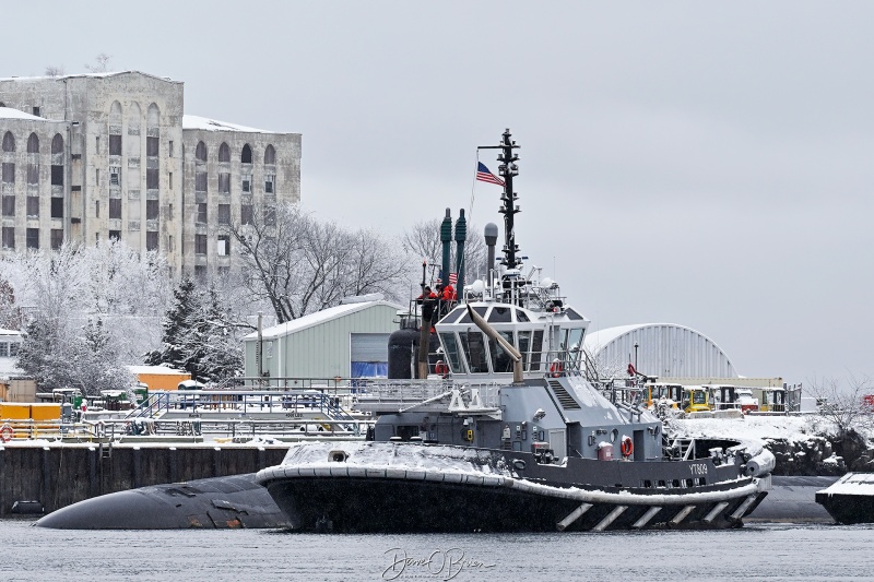 Agamenticus Navy Tug
Piscataqua River, NH/ME border
2/21/26
Keywords: New Hampshire, Maine, Piscataqua River, US Navy Submarine, US Navy Tug