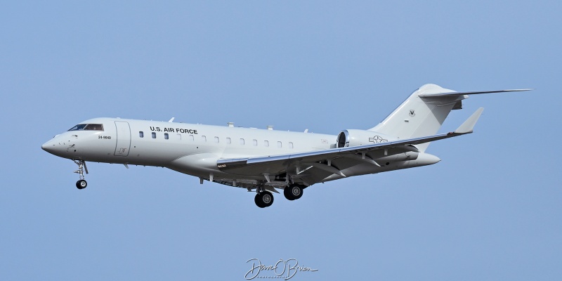 BACON65
24-9049 / E-11A	
472nd CES / Robins AFB, GA
3/18/26
Keywords: Military Aviation, KPSM, Pease, Portsmouth Airport, Jets, E-11A, 472nd CES