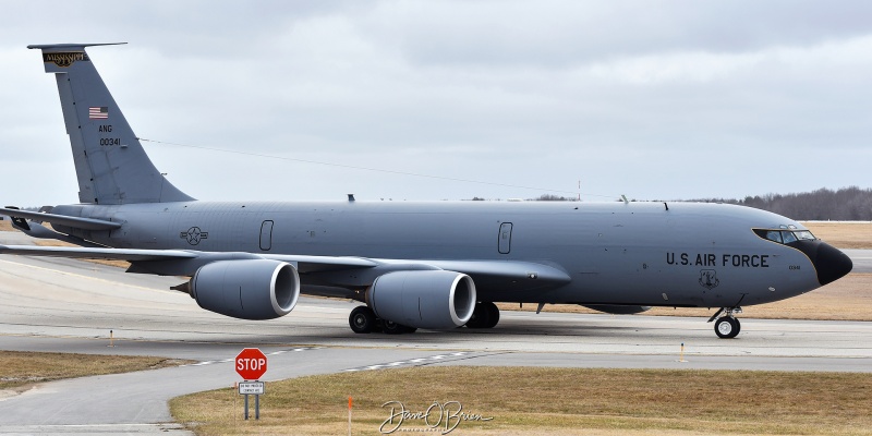 BLUE22
60-0341 / KC-135R	
153rd ARS / Meridian Regional Airport, MS
3/9/24
Keywords: Military Aviation, KPSM, Pease, Portsmouth Airport, KC-135R, 153rd ARS