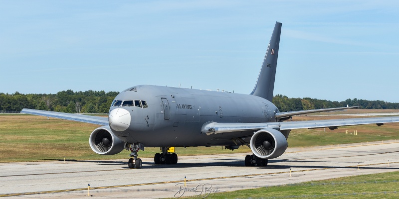 BLUE62
15-46067 / KC-46A	
22nd ARW / McConnell AFB, KS
9/21/25
Keywords: Military Aviation, KPSM, Pease, Portsmouth Airport, KC-46A Pegasus, 22nd ARW