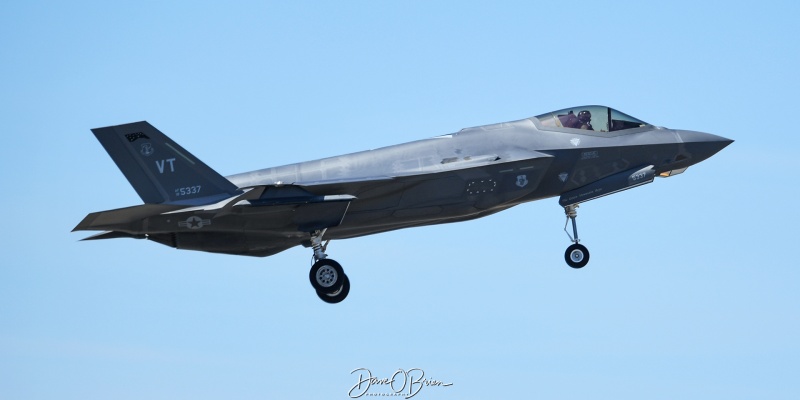 CASEY12
18-5337 / F-35A	
158th FW / Burlington ANGB, VT
4/9/24
Keywords: Military Aviation, KBTV, Burlington Airport, Jets, F-35A, 158th FW