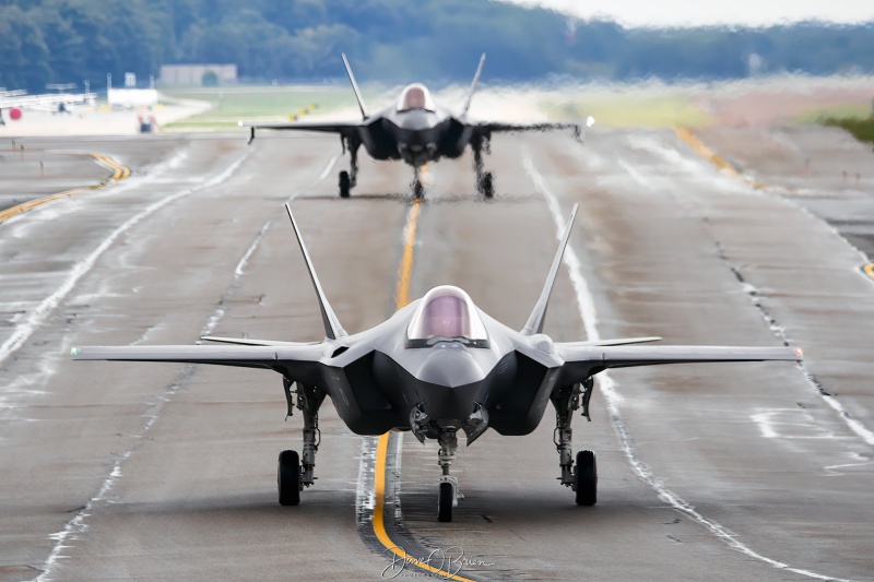 CHEVY Flight of 2
17-5278 / F-35A	
18-5361 / F-35A	
158th FW	Burlington, Vt
9/11/23
Keywords: Military Aviation, KPSM, Pease, Portsmouth Air Show, F-35A, 158th FW