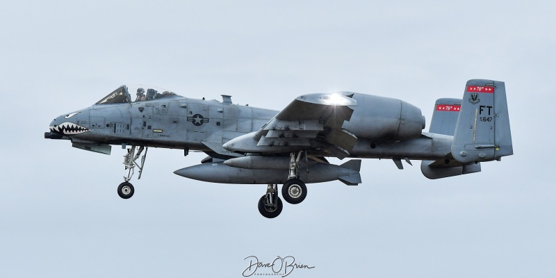 CLAW22
78-0647 / A-10C	
76th FS /Moody AFB, GA
9/21/24
Keywords: Military Aviation, KPSM, Pease, Portsmouth Airport, A-10 Warthog, 76th FS