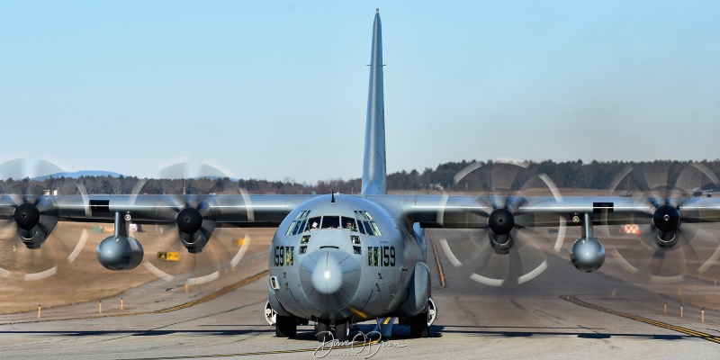 CONVOY3145
165159 / C-130T	
VR-54 / NASJRB New Orleans, LA
12/14/24
Keywords: Military Aviation, KPSM, Pease, Portsmouth Airport, US Navy, C-130T, VR-54