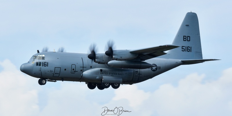 CONVOY3308 165161 KC-130J-61
165161 / C-130T	
VR-64 / JB McGuire–Dix–Lakehurst, NJ
7/13/24
Keywords: Military Aviation, KPSM, Pease, Portsmouth Airport, C-130T, VR-64