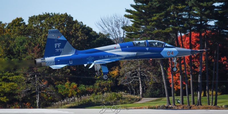 CROCK1, the new 7th FTS Paint Scheme
68-8204 / T-38A	
7th FTS / JB Langley–Eustis, VA
10/9/24 
Keywords: Military Aviation, KPSM, Pease, Portsmouth Airport, T-38 Talon, 7th FTS