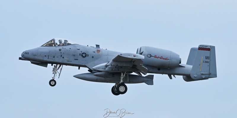 DEMON24
80-0265 / A-10C	
107th FS / Selfridge ANG, MI
3/26/26
Keywords: Military Aviation, KPSM, Pease, Portsmouth Airport, A-10C Warthog, 107th FS