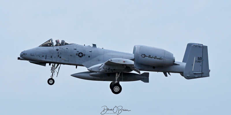 DEMON32
80-0257 / A-10C	
107th FS / Selfridge ANG, MI
3/26/26
Keywords: Military Aviation, KPSM, Pease, Portsmouth Airport, A-10C Warthog, 107th FS
