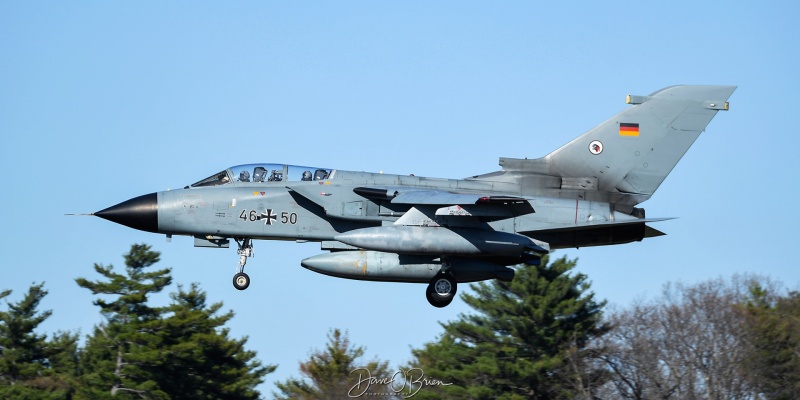 GAMF52 
46+50 / Tornado ECR	
TLG51 / Schleswig, GE
4/28/25
Keywords: Military Aviation, KPSM, Pease, Portsmouth Airport, Jets, GAF, Tornados