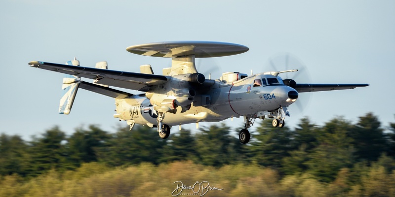 GRIFFIN22 
169075 / E-2D / 604
VAW-121 / NAS Norfolk, VA
5/14/24
Keywords: Military Aviation, KPSM, Pease, Portsmouth Airport, Jets, US NAVY, E-2D Hawkeye