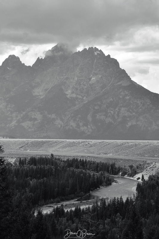 Ansel Adams Location
Ansel Adams was hired by the Dept of Interior to take pictures to help promote the National Parks in 1941. 

Snake River Overlook
Moose, WY
9/3/24
Keywords: Grand Tetons National Park, Snake River, Moose WY, Ansel Adams