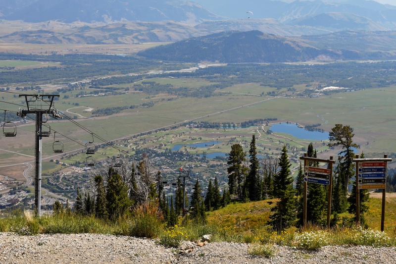 Jackson Hole Village
Shot from Corbet's Cabin Top of the World Waffles
9/5/24
Keywords: Grand Tetons National Park, Jackson Hole, Rendezvous Mountain