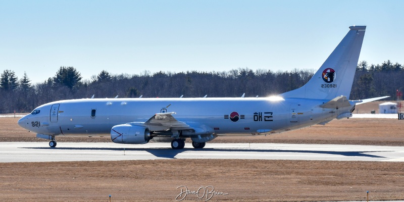 NAVY0921
230921 / P-8A	
RoK Navy / Republic of S. Korea
2/20/24
Keywords: Military Aviation, KPSM, Pease, Portsmouth Airport, RoK Navy,