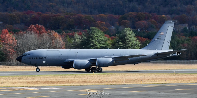 MAINE92 
KC-135R / 58-0107	
132nd ARS / Bangor ANGB, ME
11/2/24
Keywords: Military Aviation, KBAF, Barnes, Westfield Airport, KC-135R, 101st ARW