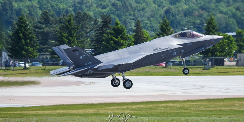 MAPLE34 18-5358 F-35A-284
18-5358 / F-35A	
134th FS / Burlington ANGB, VT
5/31/24
Keywords: Military Aviation, KBTV, Burlington Airport, Jets, F-35A, 158th FW