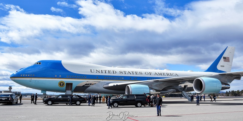 Air Force One
92-9000 / VC-45	
89th AW / JB Andrews, MD
3/11/24
Keywords: Air Force One, KMHT, Manchester - Boston Airport, Manchester NH, POTUS