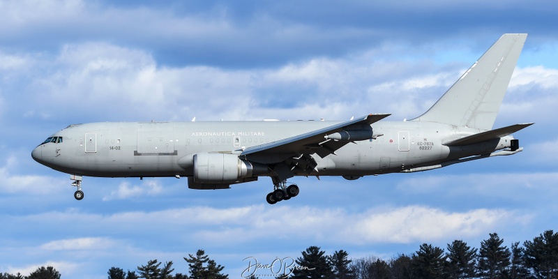 IAM1431 Italian Air Force tanker
KC-767A / MM62227	
8 Gruppo
2/14/23
Keywords: Military Aviation, KPSM, Pease, Portsmouth Airport, Italian Air Force, KC-767A