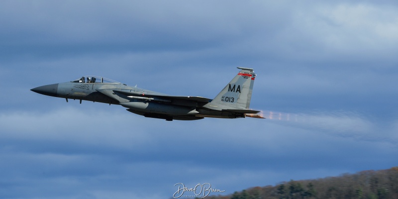 NOBLE22 
F-15C / 84-0013
104th FW / Barnes ANGB, MA
11/2/24
Keywords: Military Aviation, KBAF, Barnes, Westfield Airport, Jets, F-15C, 104th FW