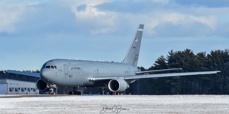 PACK41
18-46054 / KC-46A	
157th ARW / Pease ANGB, NH
12/11/25
Keywords: Military Aviation, KPSM, Pease, Portsmouth Airport, KC-46A Pegasus, 157th ARW