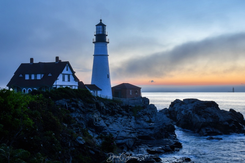 Fog rolls in before the sunrise
Portland Head Lighthouse. Color was looking promising until the fog rolled in and blocked the sun out. 
6/12/24
Keywords: New England, Portland Head Lighthouse, Maine Seacoast, Cape Elizabeth Maine