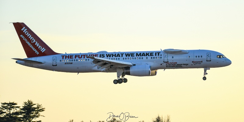 NHNW757 stopping into PSM on it's way to Ireland
N757HW / 757-225	
Honeywell Testbed / Pheonix AZ
3/1/24
Keywords: KPSM, Pease, Portsmouth Airport, N757HW, Honeywell Testbed