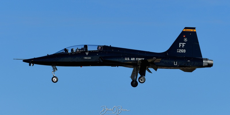 RAPTOR02 
64-13269 / T-38A	
7th FTS / JB Langley–Eustis, VA
11/9/24
Keywords: Military Aviation, KPSM, Pease, Portsmouth Airport, T-38 Talon, 7th FTS