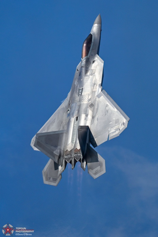 RAPTOR DEMO
06-4122 / F-22A	
525th FS / JB Elmendorf–Richardson, AK
7/23/26
Keywords: Military Aviation, KOSH, Oshkosh, EAA Air Adventure, Air Show, F-22 Demo, 525th FS
