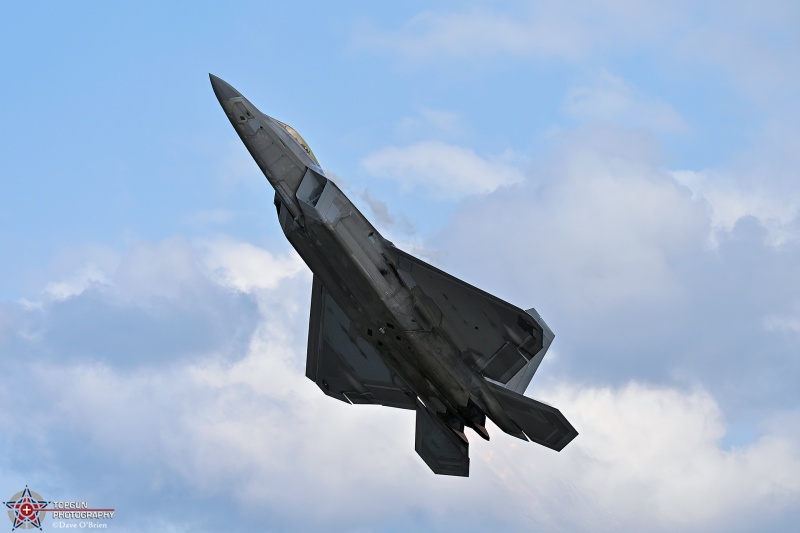 RAPTOR DEMO
06-4122 / F-22A	
525th FS / JB Elmendorf–Richardson, AK
7/21/26
Keywords: Military Aviation, KOSH, Oshkosh, EAA Air Adventure, Air Show, F-22 Demo, 525th FS