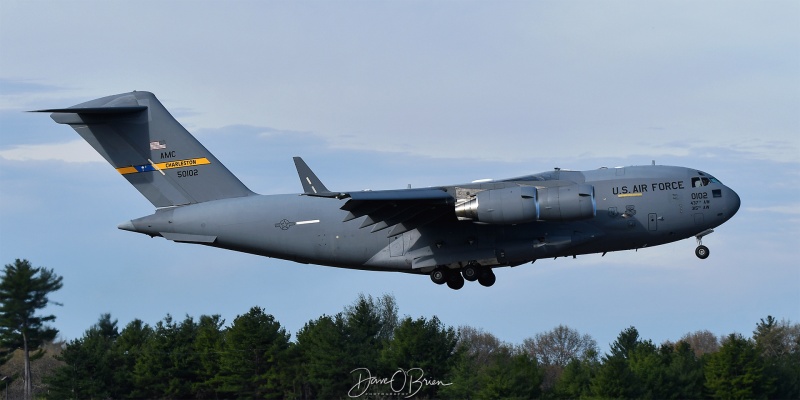 REACH116
95-0102 / C-17A	
437th AW / JB Charleston, SC
4/30/25
Keywords: Military Aviation, KPSM, Pease, Portsmouth Airport, C-17, 437TH AW