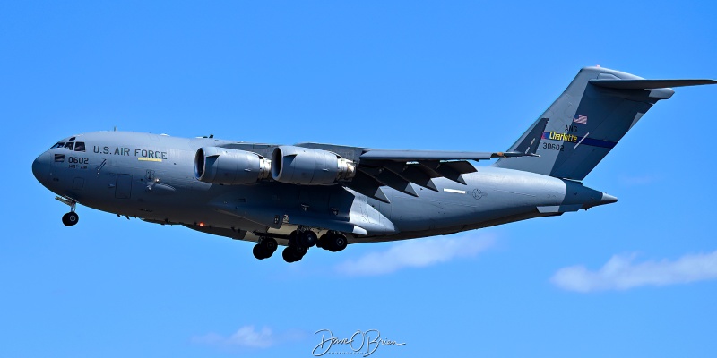 REACH1862
93-0602 / C-17A	
156th AS / Charlotte ANGB, NC
4/11/26
Keywords: Military Aviation, KPSM, Pease, Portsmouth Airport, C-17, 156th AS