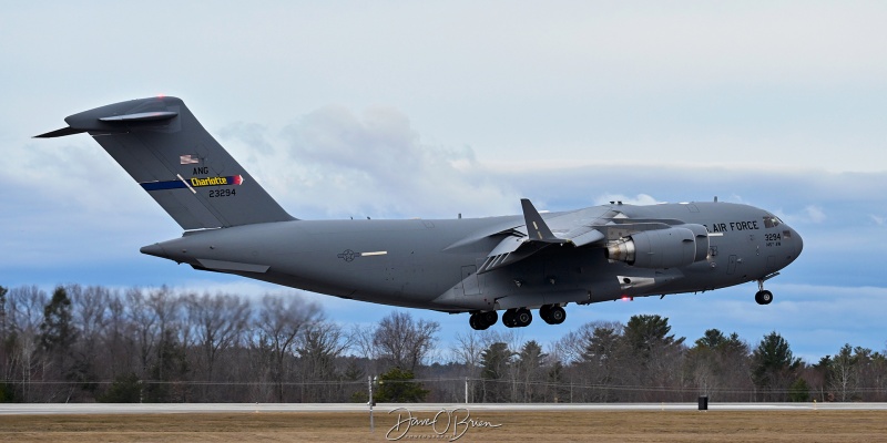 REACH199
92-3294 / C-17A	
145 AW / Charlotte ANGB, NC
3/27/26
Keywords: Military Aviation, KPSM, Pease, Portsmouth Airport, C-17, 145 AW