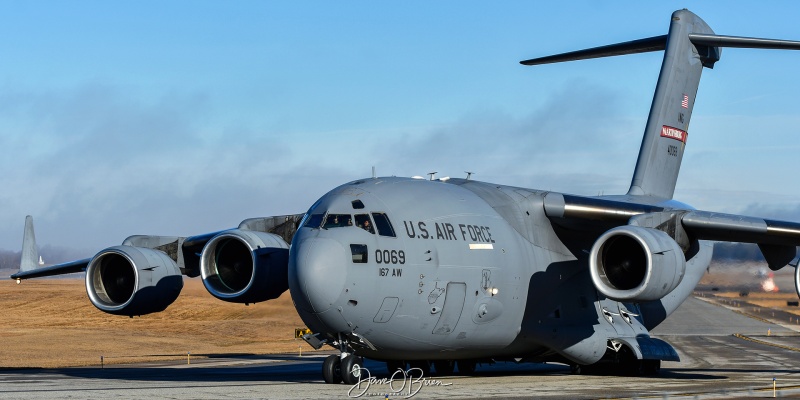 REACH553
94-0069 / C-17A	
167th AS / Martinsburg ANGB, WV
3/15/24
Keywords: Military Aviation, KPSM, Pease, Portsmouth Airport, C-17,