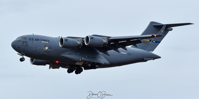 REACH640
00-0175 / C-17A	
6th AS / JB McGuire–Dix–Lakehurst, NJ
9/21/24
Keywords: Military Aviation, KPSM, Pease, Portsmouth Airport, C-17, 6th AS