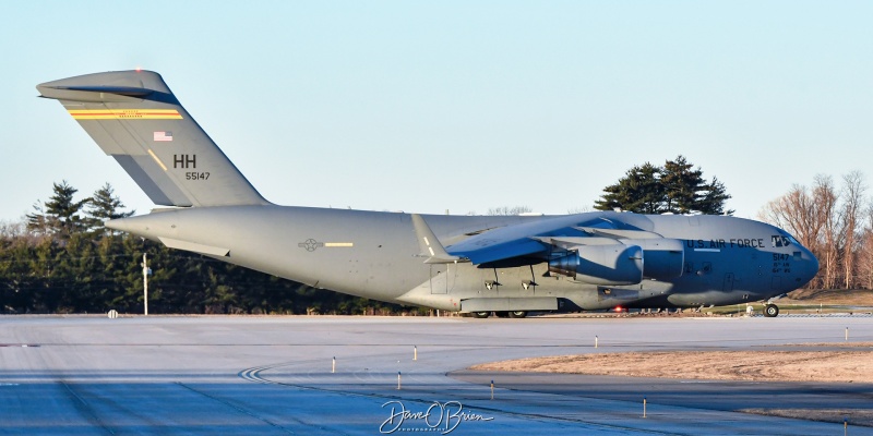 REACH798
05-5147 / C-17A	
535th AS / Hickam AFB, HI
2/15/24
Keywords: Military Aviation, KPSM, Pease, Portsmouth Airport, C-17, 535th AS