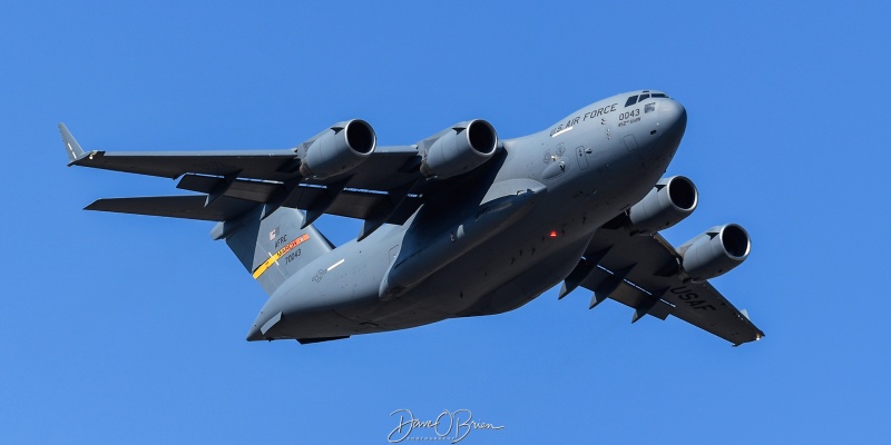 REACH816
97-0043 / C-17A	
729th AS / March AFB, CA
4/24/25
Keywords: Military Aviation, KPSM, Pease, Portsmouth Airport, C-17,