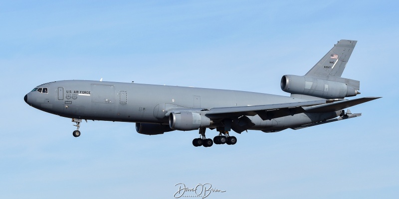 ROMA31
84-0191 / KC-10A	
60th AMW / Travis AFB, CA
2/29/24
Keywords: Military Aviation, KPSM, Pease, Portsmouth Airport, KC-10 Extender, 60th AMW