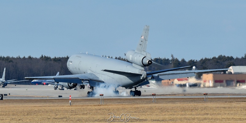 ROMA31
84-0191 / KC-10A	
60th AMW / Travis AFB, CA
2/29/24
Keywords: Military Aviation, KPSM, Pease, Portsmouth Airport, KC-10 Extender, 60th AMW