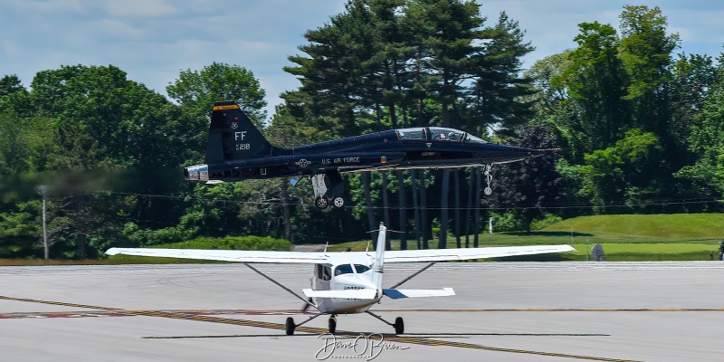 STEAK02 
63-8218 / T-38A	
7th FTS / JB Langley–Eustis, VA
6/10/24
Keywords: Military Aviation, KPSM, Pease, Portsmouth Airport, T-38 Talon, 7th FTS