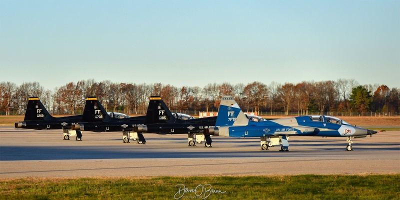 SWAMP & RAPTOR flights on the ramp
7th FTS / JB Langley–Eustis, VA
11/9/24
Keywords: Military Aviation, KPSM, Pease, Portsmouth Airport, T-38 Talon, 7th FTS